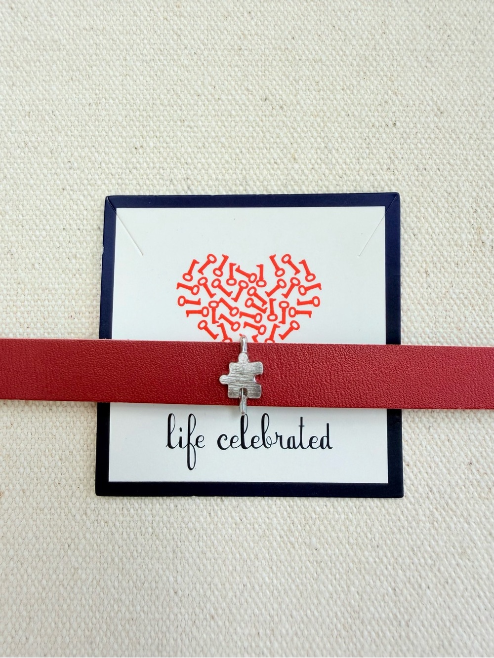 *Puzzle Piece Charms* KEEP COLLECTIVE Retired Brushed Silver